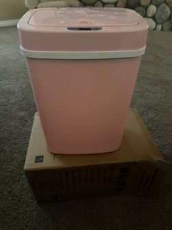 Pink Automatic Sensor Trash Can