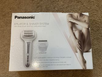 Panasonic ES-EL9A Wet/ Dry Epilator Shaver + Exfoliation & Foot care Attachments