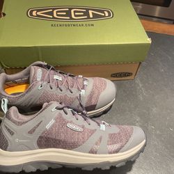 Keen Women’s Size 8-9, Waterproof Hiking Shoes, Color Steel Grey/Ocean Wave, Brand New Never Worn, Super Comfortable, See Description For Details 