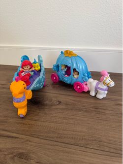 Little people Disney princess sets LIKE NEW!