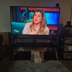 55 inch FIRE TV  with BRAND NEW  ROTATING WALL MOUNT