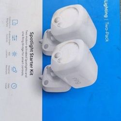 Ring
White Smart Lighting Motion Activated Outdoor Integrated LED Spot Light Battery 2-Pack with Smart Lighting Bridge White$40...Firm On Price Brand 