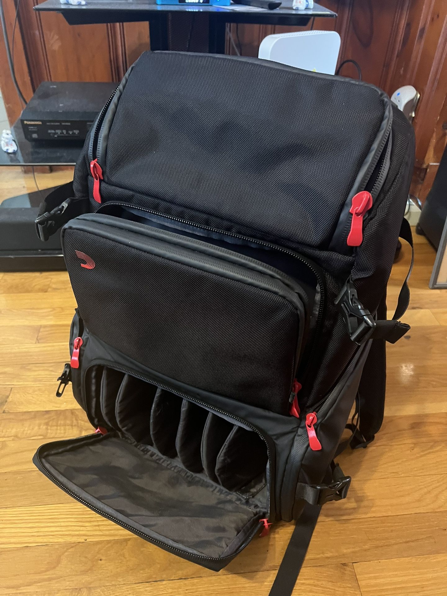 New D'Addario Backline Gear Transport Pack, designed for musicians and audio professionals to carry their equipment