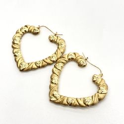 10KT Real Gold Hoop Earrings for Women