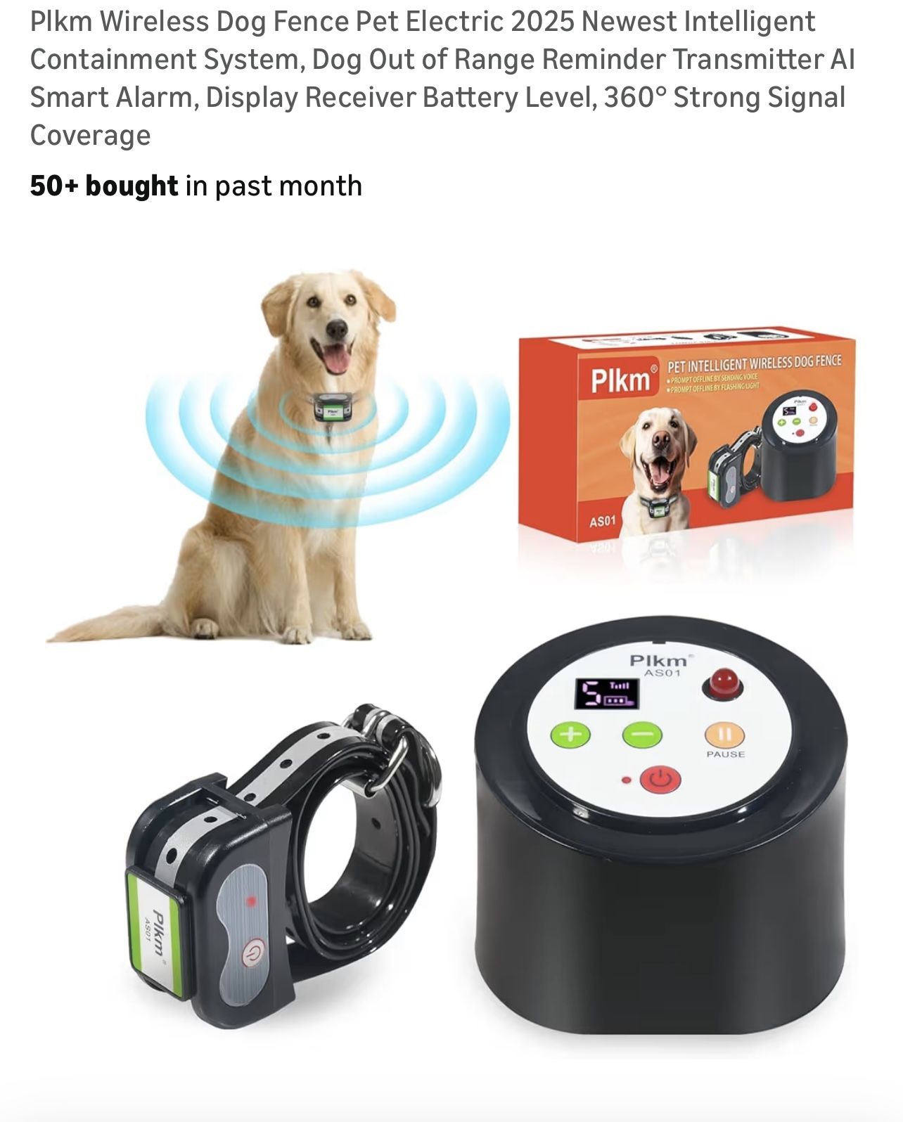 New In Box, Dog Fence Collar