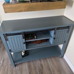 Entryway Table With Sliding Barn Doors