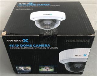 Avertx HD838 4K IR Autofocus Zoom Indoor/Outdoor IP Dome Camera Smart Analytics