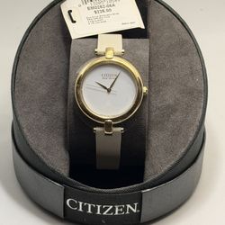 CITIZENS - NEW ECO-DRIVE “SILHOUETTE” W/ STRAP EM0252-06A