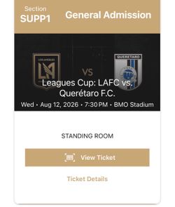 LAFC vs Querétaro tickets 8/12/26