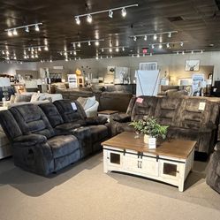 Manual Reclining Sofa And Loveseat