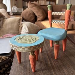 Mini Table & Chair For Bunny
