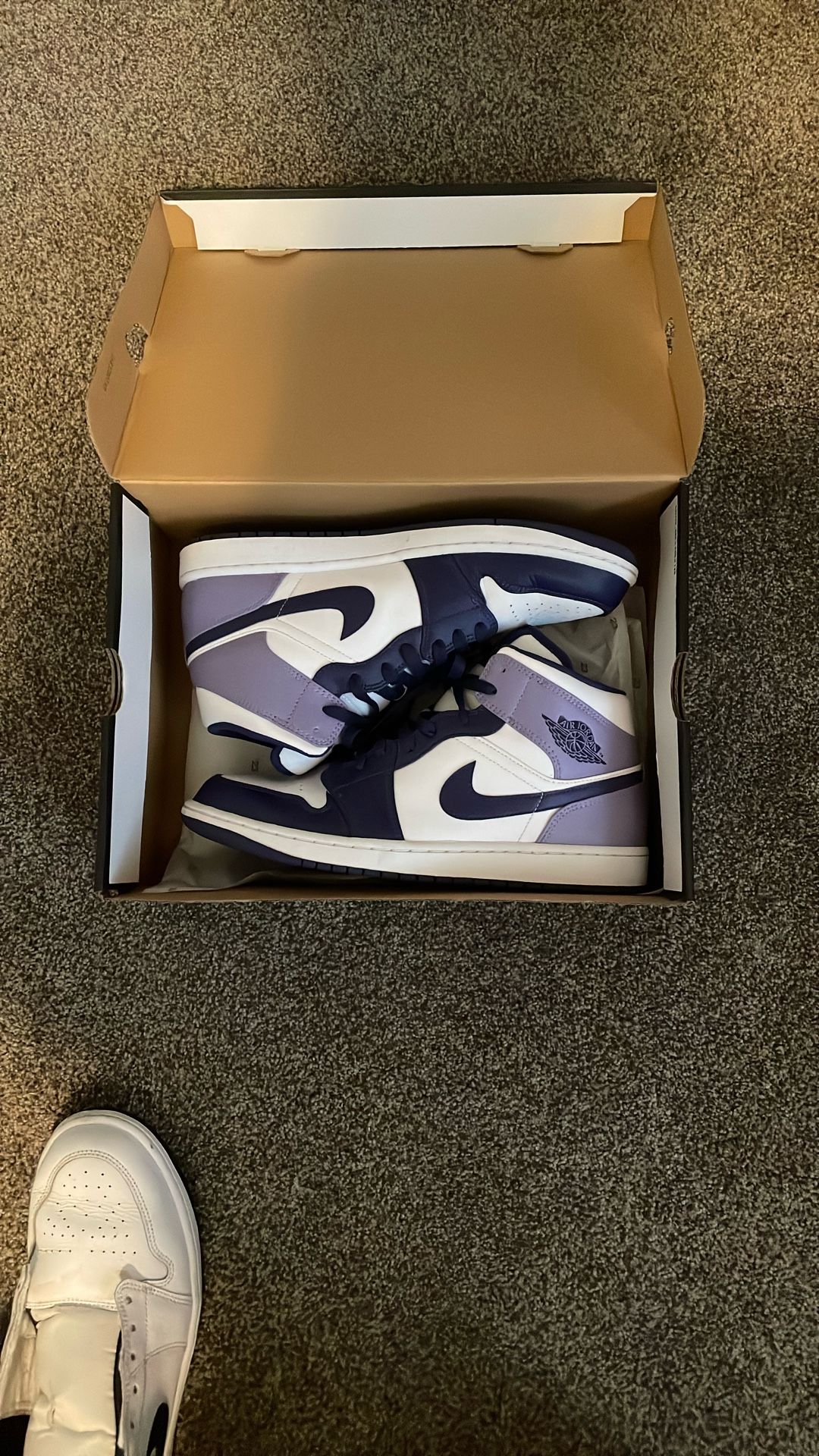 Jordan 1 Mid Size 11.5 Purple