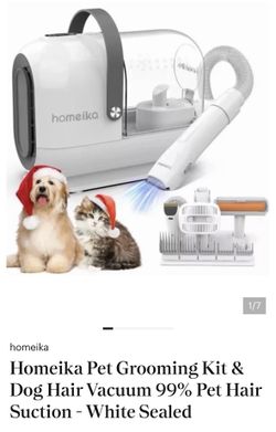 Dog grooming vacuum