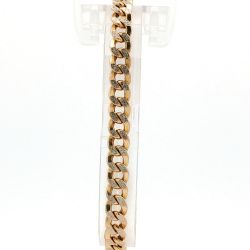 Men’s 7mm Cuban Link 10k Yellow Gold Semi-Hollow 8-inch Bracelet 9.2 Grams 11060295