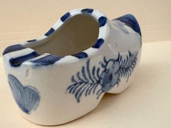 Vintage Dutch Clog Delft Blue