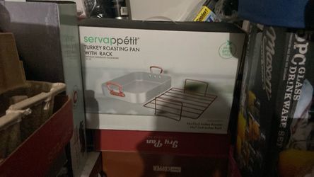 Turkey roasting pan with rock for 20lb