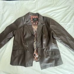 Jerry Lewis genuine leather jacket size XL