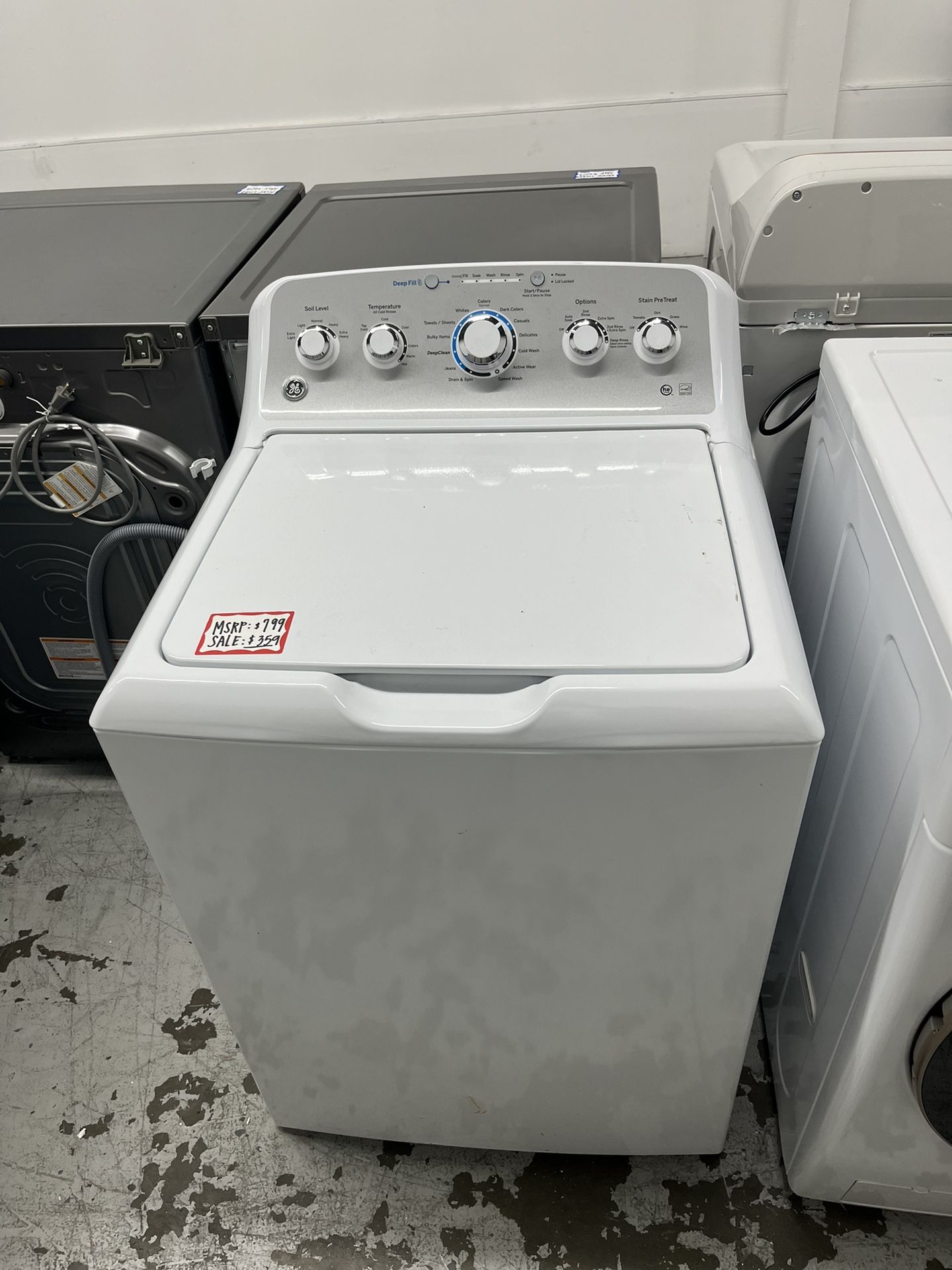 NEW ✔️ GE® ENERGY STAR® 4.4 cu. ft. stainless steel capacity washer