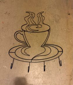 Wayfair metal coffee cup large wall decor with hooks great for a little café or your own café