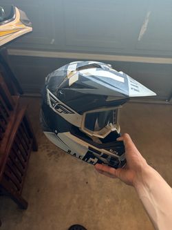 Motocross helmets with goggles