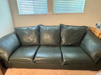 Vintage Leather Sofa from the Leather Factory – Gaucho Green – $325