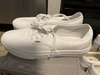 Authentic White Vans