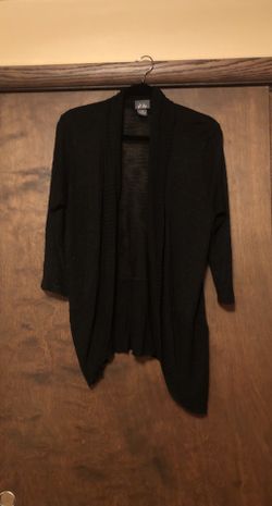 New without tags size 1X thin black cardigan