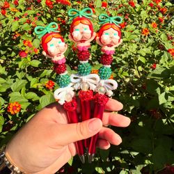 Cherry Crybaby Beaded Pen