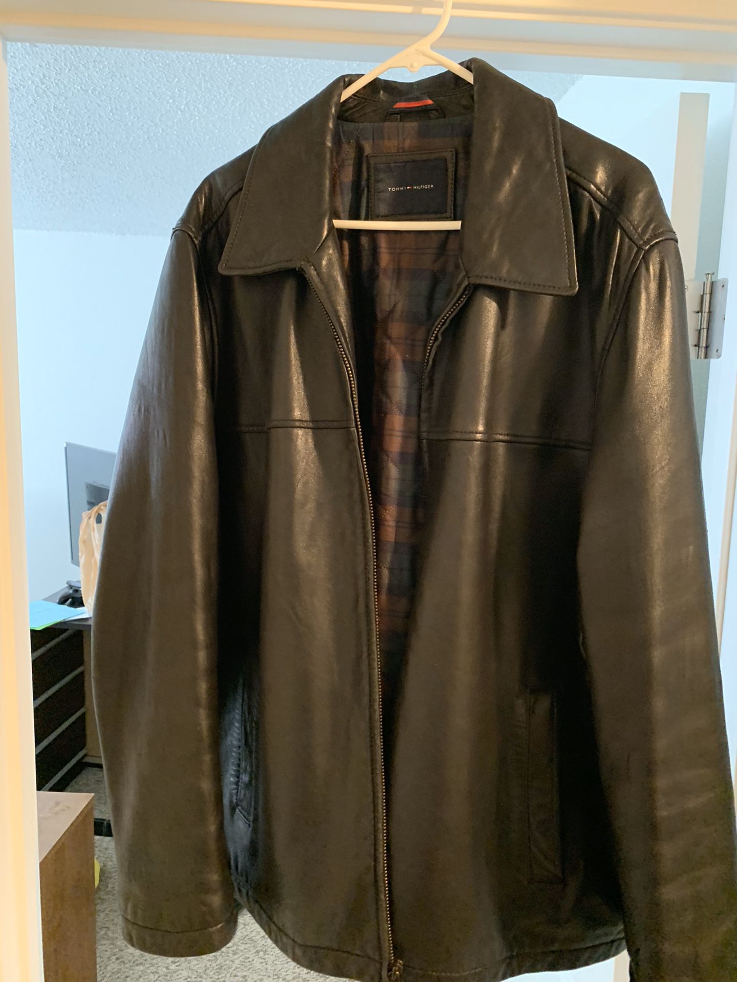 Tommy Hilfiger Genuine Leather Jacket XL