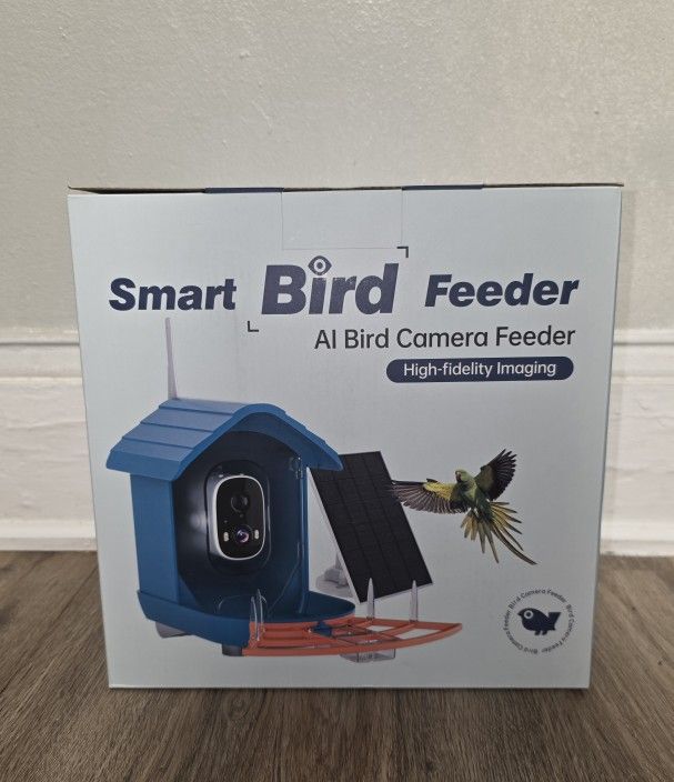 Bird Perch with Fruit Holders and Jelly Feeder, Bird Seed Container with Camera and Antenna, Feeder