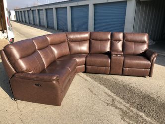 Power Reclining Sectional Couch