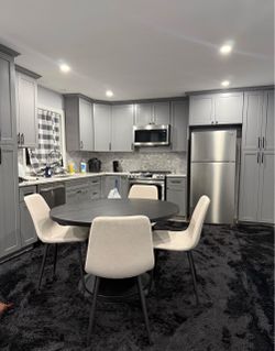 dining table, dining chairs
