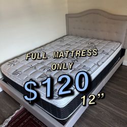 Full Size Pillow Top Mattress Only