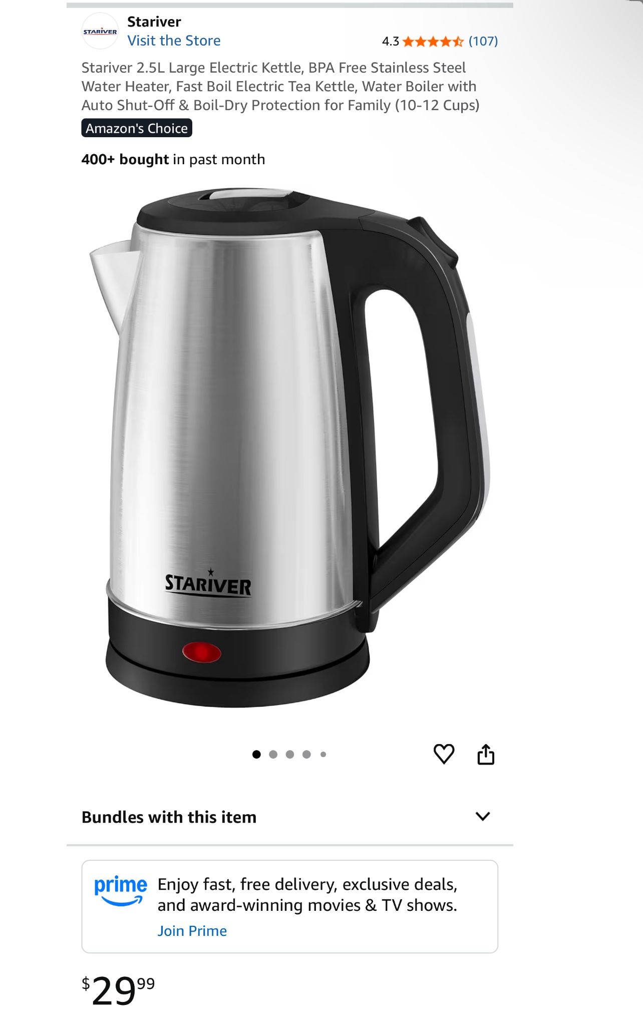 2.5L Electric Kettle