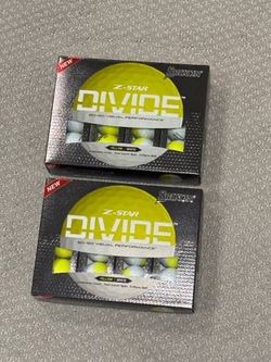 SRIXON Z-STAR DIVIDE 12 GOLF BALLS White Yellow Dozen NEW IN BOX