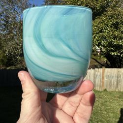Glassybaby On Base Swirl Candle Holder