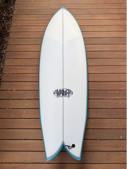 Lost “RNF Retro” round nose fish surfboard 5’7