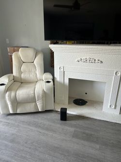 Free  Recliner and mantle
