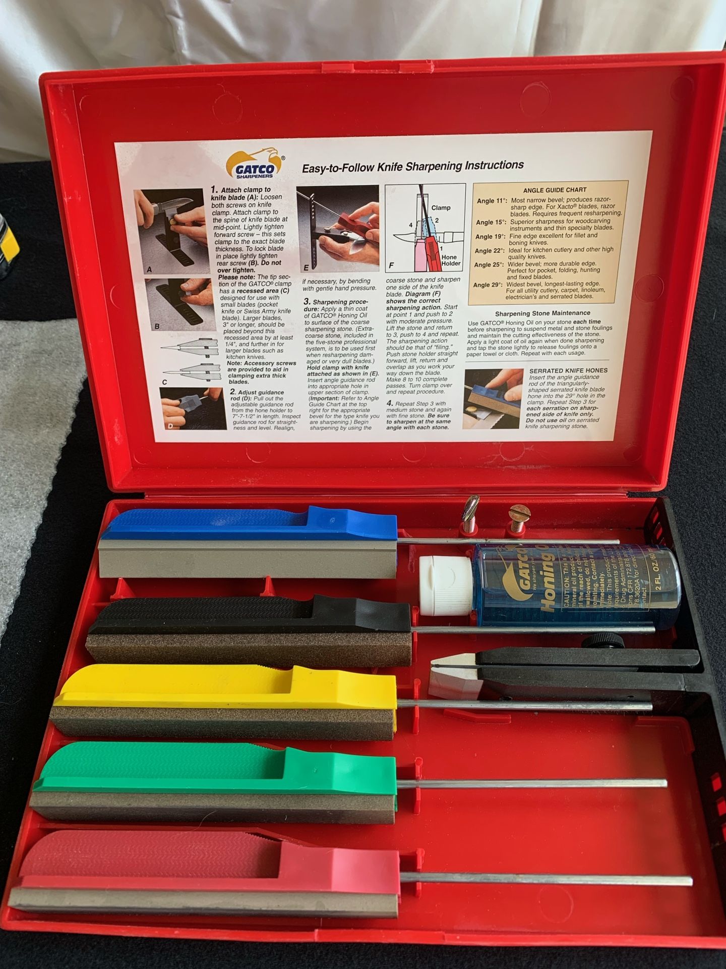 GATCO 5 Stone Knife Sharpener System Sharpening Serrated Knives for Sale in  Delray Beach, FL - OfferUp