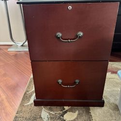 Solid Wooden File Cabinet