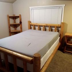 Queen Size Log Bed Set ( Mattress Not Included )