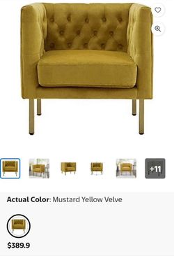 Gold Accent Armchair 