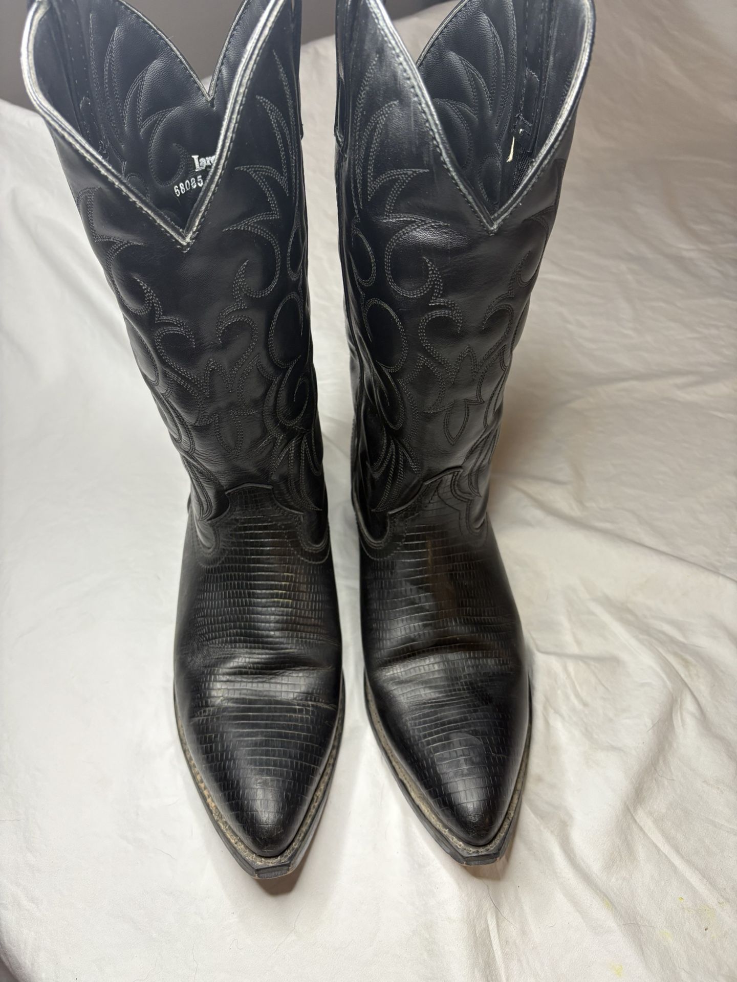 Laredo Black Western Boots