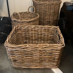 Wicker Storage/Decorative bins