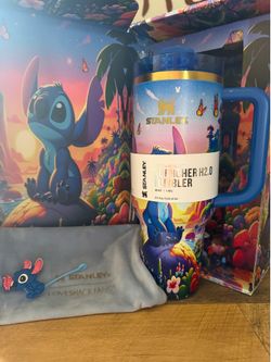 Stanley Tropical Night Stitch Tumbler | Straw | Straw Topper | Bag | Gift Box