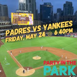 Padres vs Yankees MLB Baseball Tickets - Friday, May 24 @ 6:40pm