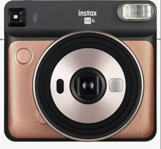 Shiny Pink Square Instax Camera 