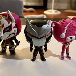 Funko Pop! Games: Fortnite Lot Of 3 Nice No Box