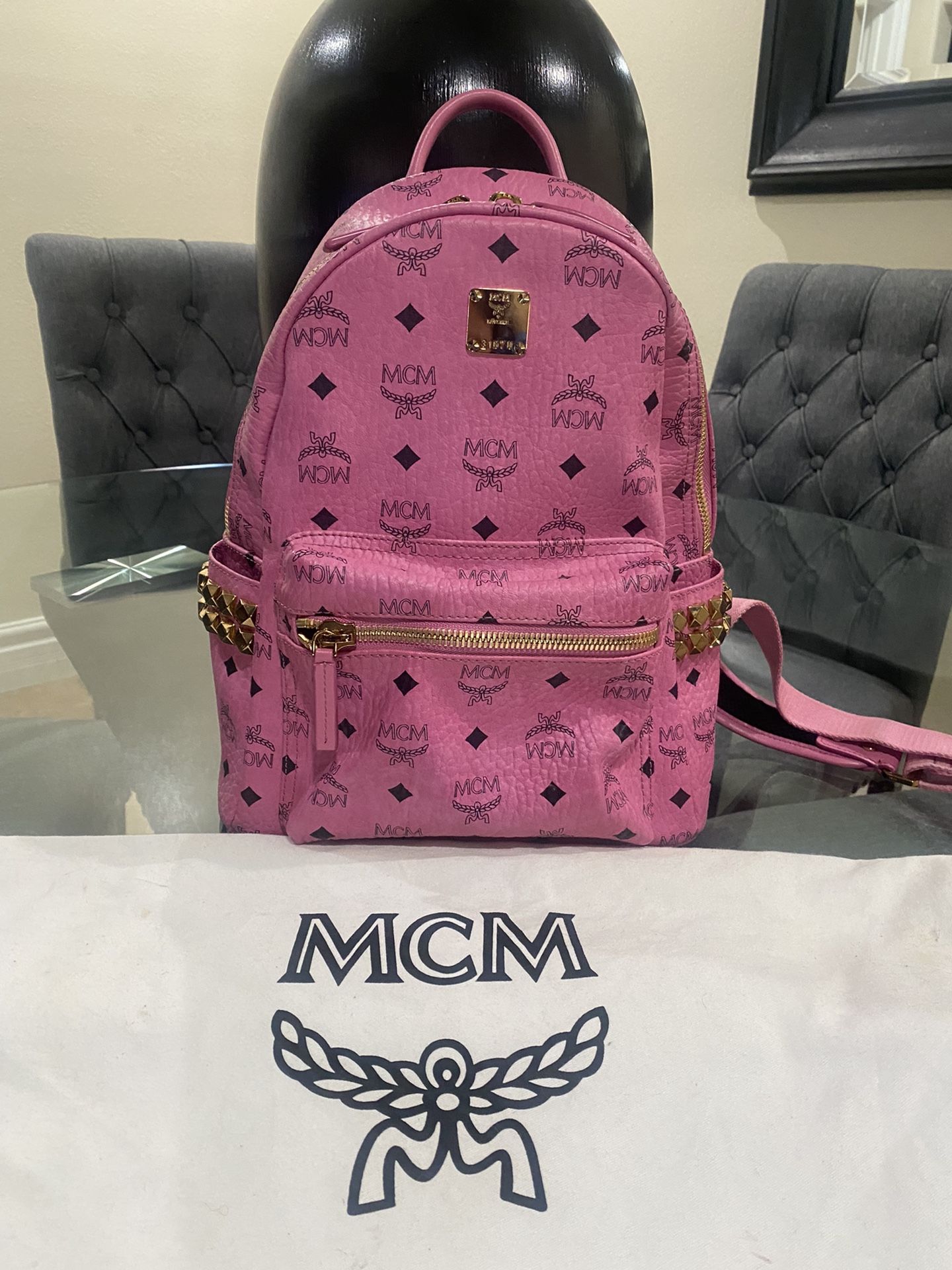 MCM Backpack medium size $420 💕💕💕