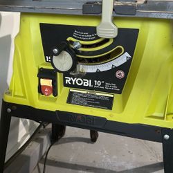 Ryobi 10” Table Saw With Stand